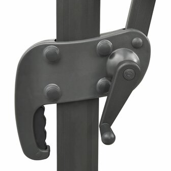 Zweefparasol met dubbel dak 400x300 cm taupe 6