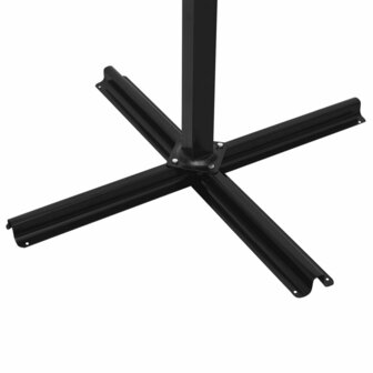 Zweefparasol met houten paal 400x300 cm azuurblauw 7