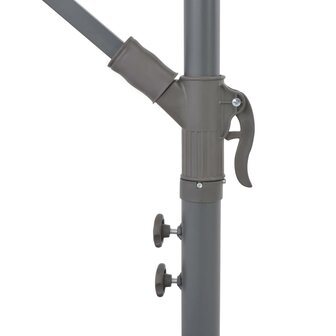 Zweefparasol met aluminium paal 300 cm antracietkleurig 7