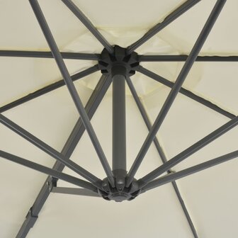 Zweefparasol met aluminium paal 300 cm zandkleurig 5