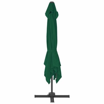 Zweefparasol met aluminium paal 300x300 cm groen 4