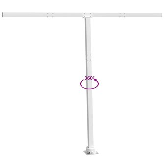 Luifelpaalset 300x245 cm ijzer wit  6