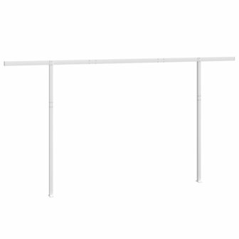 Luifelpaalset 450x245 cm ijzer wit  5