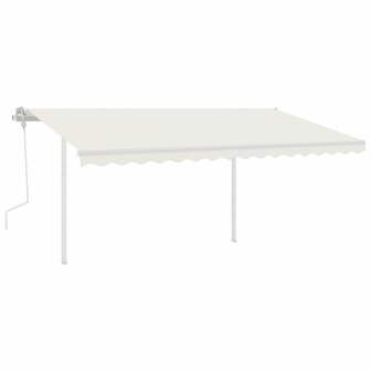 Luifelpaalset 450x245 cm ijzer wit  6