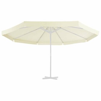 Vervangingsdoek voor parasol 500 cm zandkleurig 2