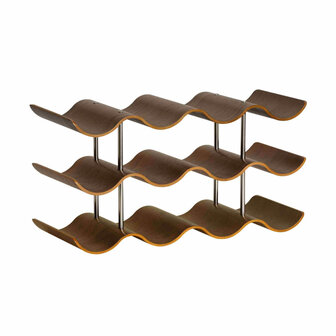 Flessenrek Andrea House Walnoot 42 x 16 x 23 cm 1
