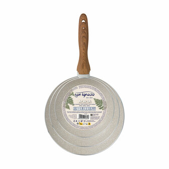 Pannenset San Ignacio Cr&egrave;me Aluminium &Oslash; 16 x 3,5 cm &Oslash; 20 x 4,5 cm &Oslash; 24 x 4,5 cm 3 Onderdelen 1