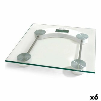 Digitale Personenweegschaal Basic Home Transparant (6 Stuks) 1