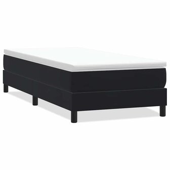 Boxspring zonder matras fluweel zwart 90x210 cm 2