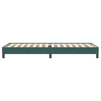 Boxspring zonder matras fluweel donkergroen 80x220 cm 6