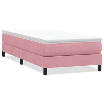 Boxspring zonder matras fluweel roze 80x220 cm 2