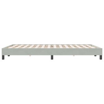 Boxspring zonder matras fluweel lichtgrijs 140x220 cm 6