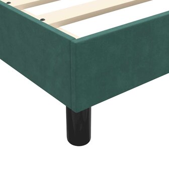 Boxspring zonder matras fluweel donkergroen 140x220 cm 8