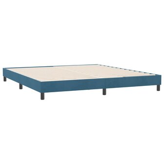 Boxspringbed zonder matras 180x220 cm fluweel donkerblauw 4