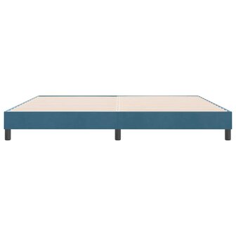 Boxspringbed zonder matras 180x220 cm fluweel donkerblauw 5