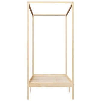 Hemelbedframe massief grenenhout 90x200 cm 3