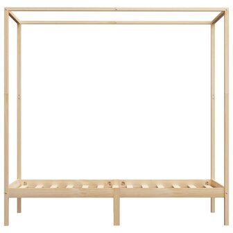 Hemelbedframe massief grenenhout 100x200 cm 4