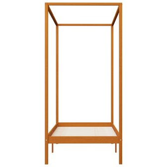 Hemelbedframe massief grenenhout honingbruin 90x200 cm 4