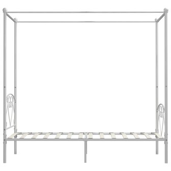 Hemelbedframe metaal wit 100x200 cm  4