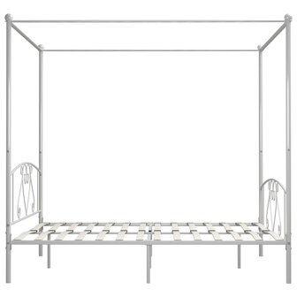 Hemelbedframe metaal wit 180x200 cm  4