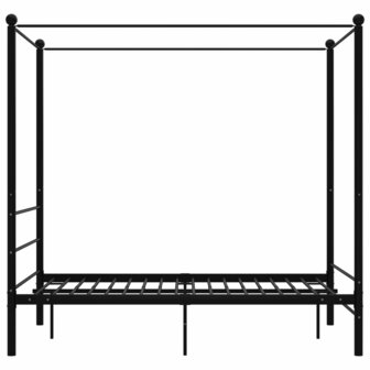 Hemelbedframe metaal zwart 120x200 cm  3