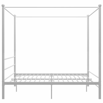 Hemelbedframe metaal wit 180x200 cm  3