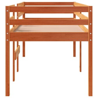 Hoogslaper massief grenenhout wasbruin 80x200 cm 5