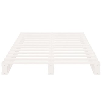 Palletbed massief grenenhout wit 100x200 cm 5