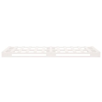 Palletbed massief grenenhout wit 100x200 cm 6