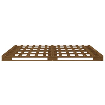 Palletbed massief grenenhout honingbruin 120x200 cm 6