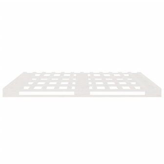 Palletbed massief hout wit 150x200 cm 6