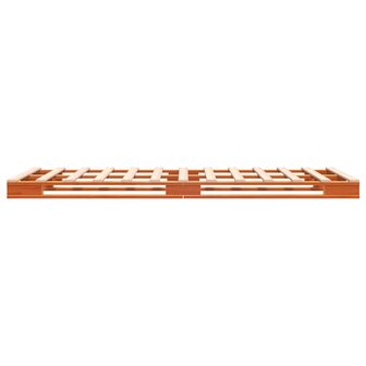 Palletbed massief grenenhout wasbruin 90x200 cm 5