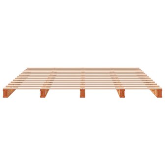 Palletbed massief grenenhout wasbruin 180x200 cm 4