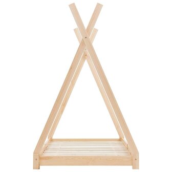 Kinderbedframe massief grenenhout 90x200 cm 4