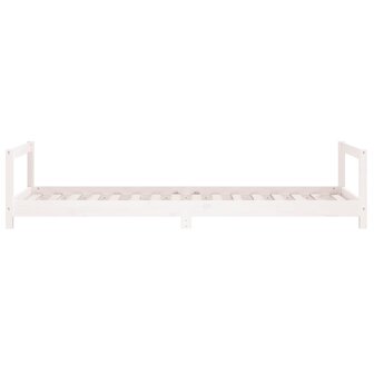 Kinderbedframe 80x200 cm massief grenenhout wit 5