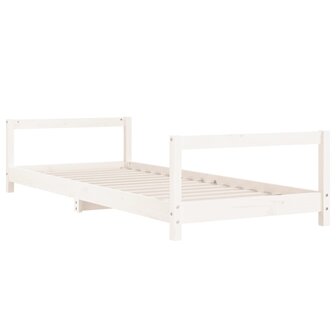 Kinderbedframe 80x200 cm massief grenenhout wit 6