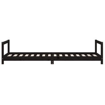 Kinderbedframe 80x200 cm massief grenenhout zwart 5