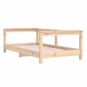 Kinderbedframe 70x140 cm massief grenenhout 3