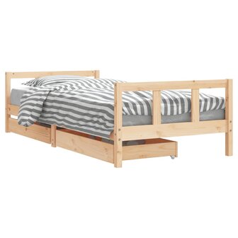 Kinderbedframe 90x200 cm massief grenenhout 2