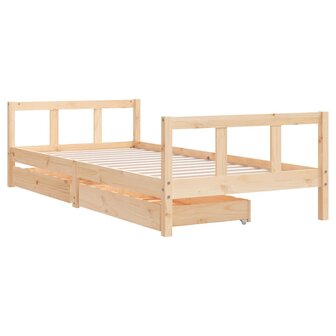 Kinderbedframe 90x200 cm massief grenenhout 3
