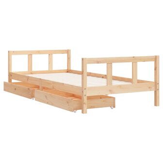 Kinderbedframe 90x200 cm massief grenenhout 4