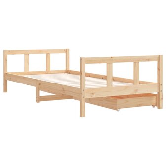 Kinderbedframe 90x200 cm massief grenenhout 7