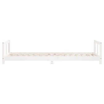 Kinderbedframe 80x200 cm massief grenenhout wit 5