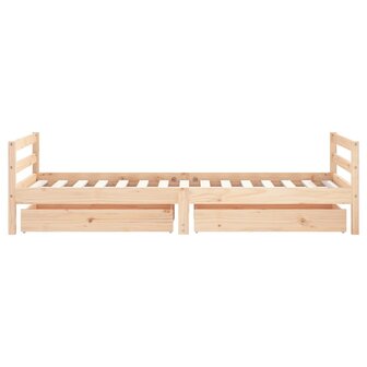Kinderbedframe met lades 90x190 cm massief grenenhout 6