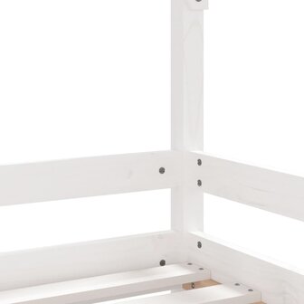 Kinderbedframe 80x160 cm massief grenenhout wit 7