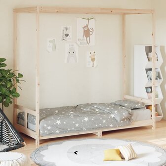 Kinderbedframe 80x200 cm massief grenenhout 1