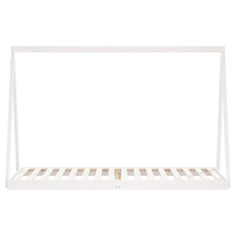 Kinderbedframe 80x200 cm massief grenenhout wit 4