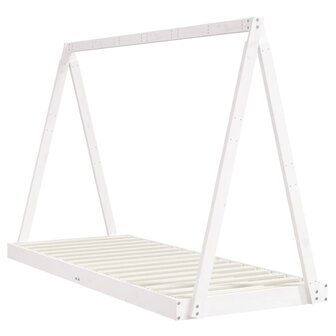 Kinderbedframe 80x200 cm massief grenenhout wit 6
