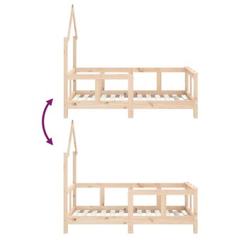 Kinderbedframe 70x140 cm massief grenenhout 8