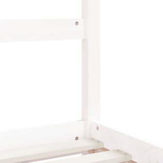 Kinderbedframe 90x190 cm massief grenenhout wit 7